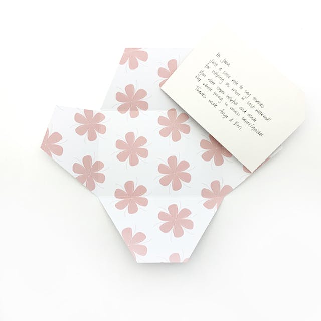 Pink Flowers – Signature Card